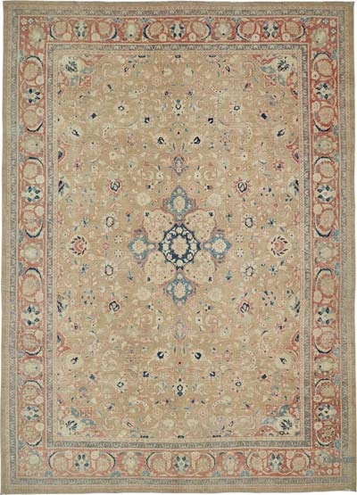 Vintage Hand-Knotted Oriental Rug - 8' 10" x 12' 7" (106" x 151")