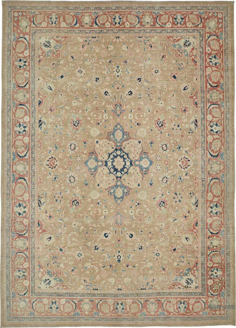 Vintage Hand-Knotted Oriental Rug - 8' 10" x 12' 7" (106" x 151") - K0087653