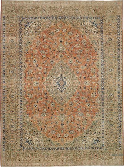 Vintage Hand-Knotted Oriental Rug - 9' 10" x 13' 1" (118" x 157")