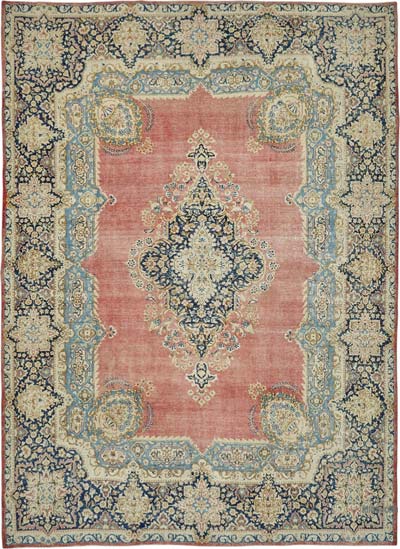 Vintage Hand-Knotted Oriental Rug - 9' 7" x 13' 1" (115" x 157")