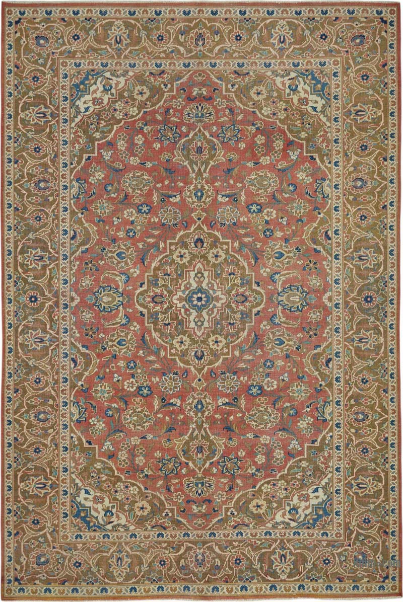 Vintage Hand-Knotted Oriental Rug - 6' 7" x 9' 8" (79" x 116") - K0087660