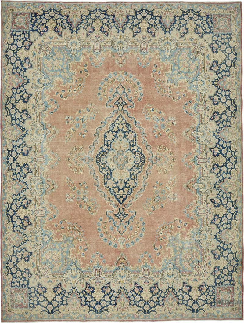 Vintage Hand-Knotted Oriental Rug - 9' 9" x 12' 7" (117" x 151") - K0087661