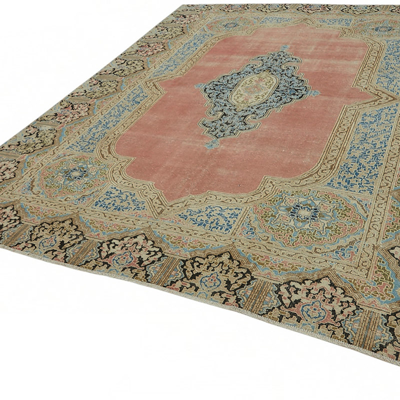 Vintage Hand-Knotted Oriental Rug - 8' 10" x 11' 11" (106" x 143") - K0087662