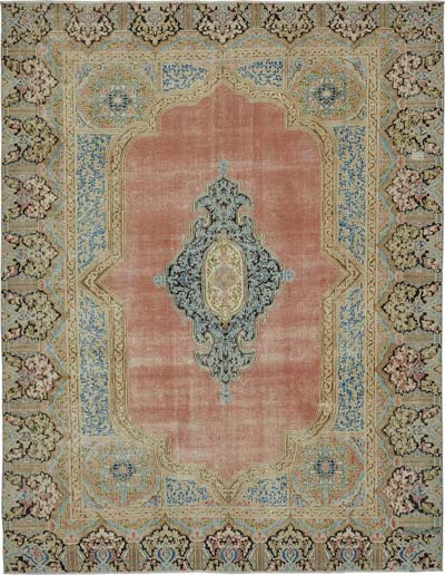 Vintage Hand-Knotted Oriental Rug - 8' 10" x 11' 11" (106" x 143")