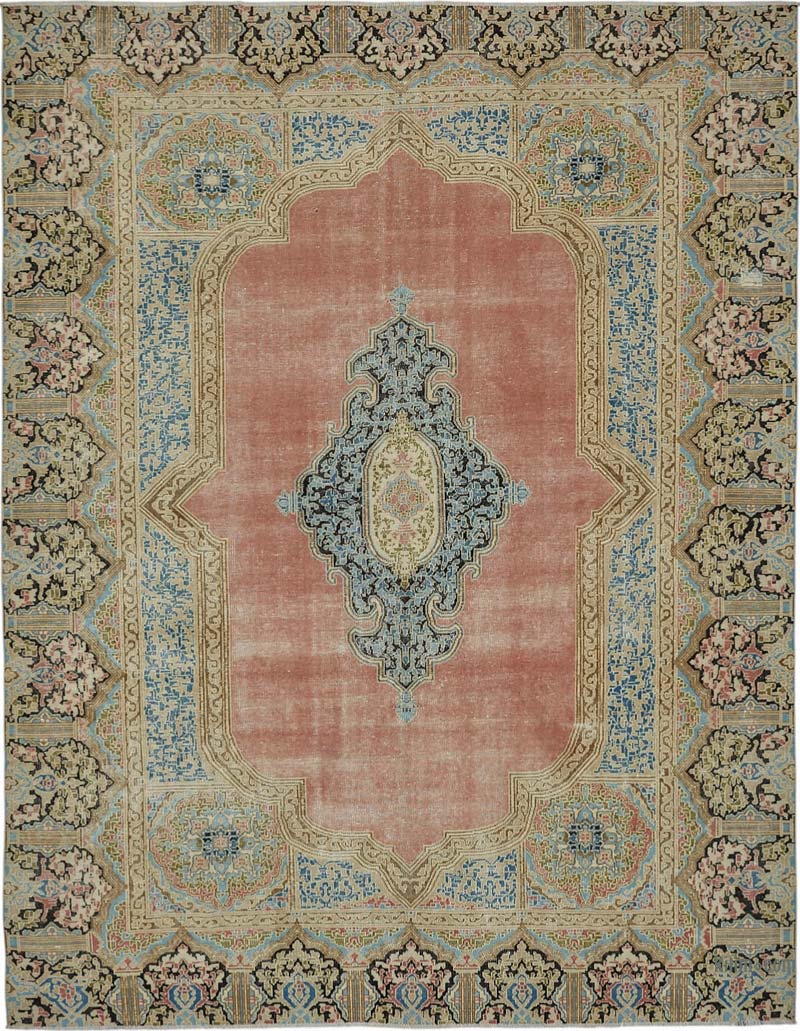 Vintage Hand-Knotted Oriental Rug - 8' 10" x 11' 11" (106" x 143") - K0087662
