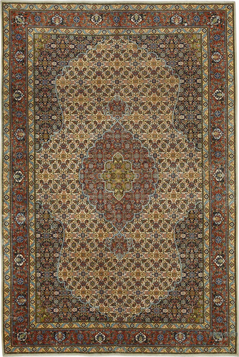 Vintage Hand-Knotted Oriental Rug - 6' 6" x 9' 9" (78" x 117") - K0087665