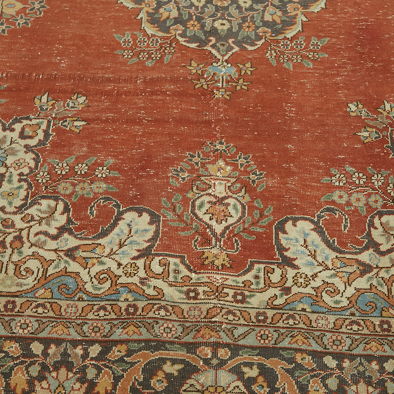 Vintage Hand-Knotted Oriental Rug - 6' 11" x 10' 7" (83" x 127") - K0087668