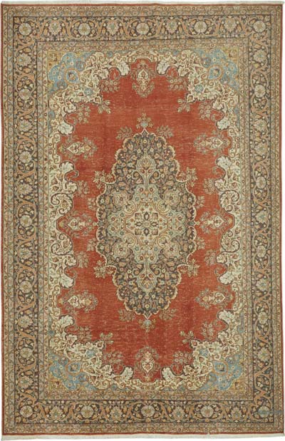 Vintage Hand-Knotted Oriental Rug - 6' 11" x 10' 7" (83" x 127")