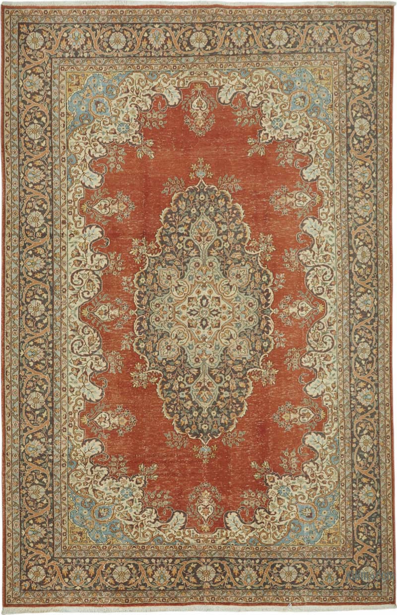 Vintage Hand-Knotted Oriental Rug - 6' 11" x 10' 7" (83" x 127") - K0087668