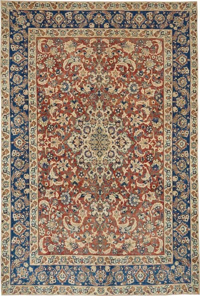 Vintage Hand-Knotted Oriental Rug - 8' 2" x 11' 11" (98" x 143")