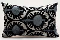 Funda de Almohada de terciopelo Ikat - 60 cm x 40 cm