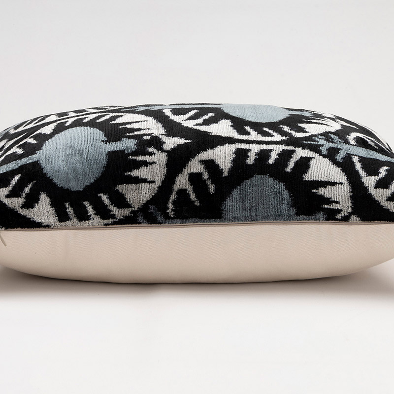 Velvet Ikat Pillow Cover - 2'  x 1' 4" (24" x 16") - K0087749
