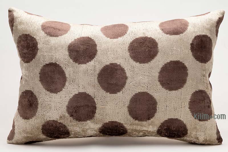 Velvet Ikat Pillow Cover - 2'  x 1' 4" (24" x 16") - K0087750