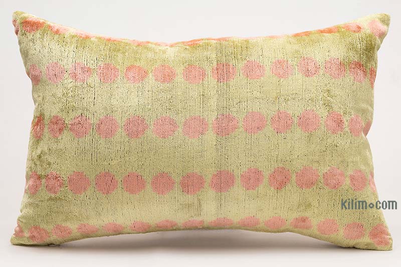 Velvet Ikat Pillow Cover - 2'  x 1' 4" (24" x 16") - K0087752