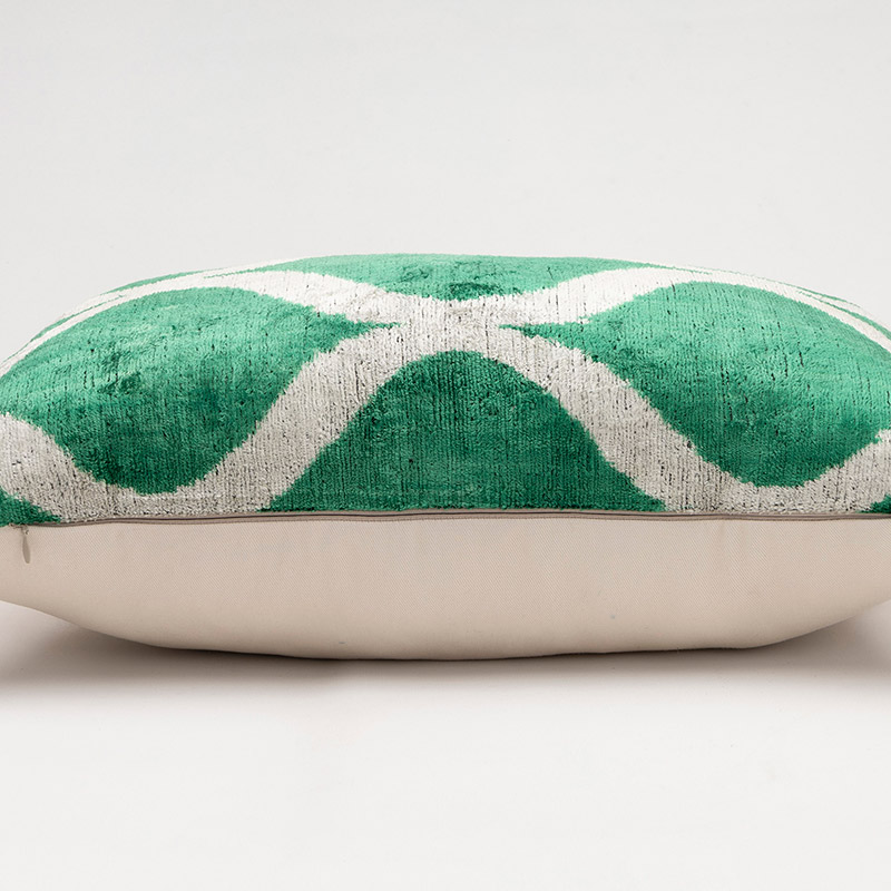 Velvet Ikat Pillow Cover - 2'  x 1' 4" (24" x 16") - K0087754