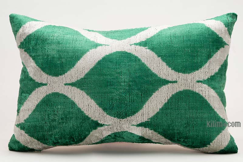 Velvet Ikat Pillow Cover - 2'  x 1' 4" (24" x 16") - K0087754