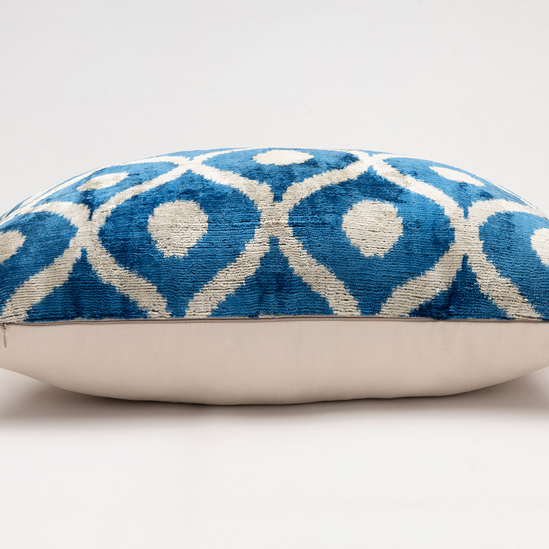 Velvet Ikat Pillow Cover - 2'  x 1' 4" (24" x 16") - K0087755