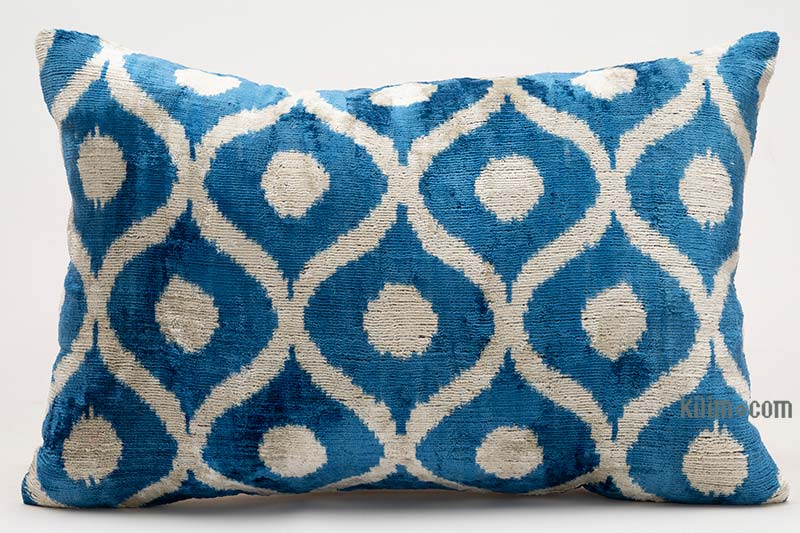 Velvet Ikat Pillow Cover - 2'  x 1' 4" (24" x 16") - K0087755