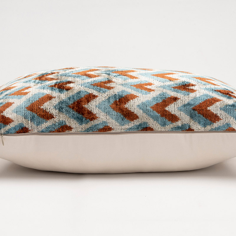 Velvet Ikat Pillow Cover - 2'  x 1' 4" (24" x 16") - K0087756