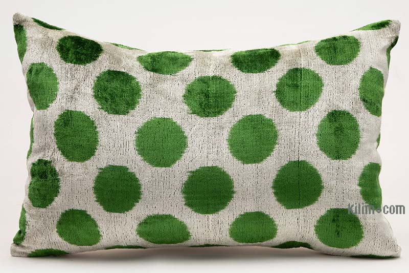 Velvet Ikat Pillow Cover - 2'  x 1' 4" (24" x 16") - K0087757