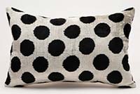 Funda de Almohada de terciopelo Ikat - 60 cm x 40 cm