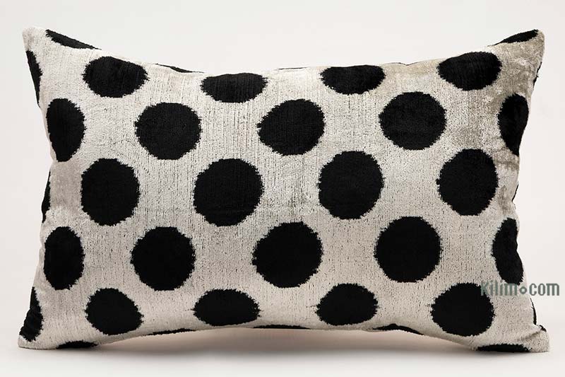 Velvet Ikat Pillow Cover - 2'  x 1' 4" (24" x 16") - K0087758