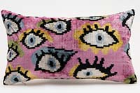 Kadife Ikat Yastık Kılıfı - 50 cm x 30 cm
