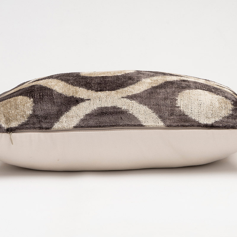Velvet Ikat Pillow Cover - 1' 8" x 1'  (20" x 12") - K0087763