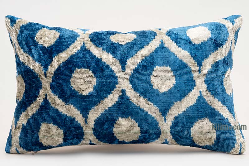Kadife Ikat Yastık Kılıfı - 50 cm x 30 cm - K0087764