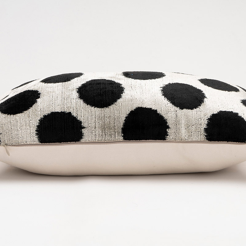 Velvet Ikat Pillow Cover - 1' 8" x 1'  (20" x 12") - K0087766