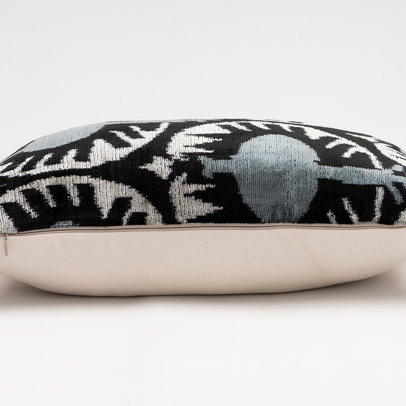 Funda de Almohada de terciopelo Ikat - 50 cm x 30 cm - K0087767