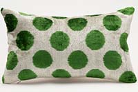 Funda de Almohada de terciopelo Ikat - 50 cm x 30 cm