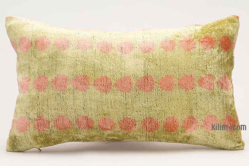 Funda de Almohada de terciopelo Ikat - 50 cm x 30 cm - K0087769