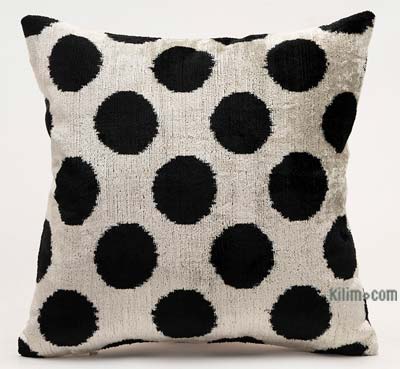 Kadife Ikat Yastık Kılıfı - 40 cm x 40 cm