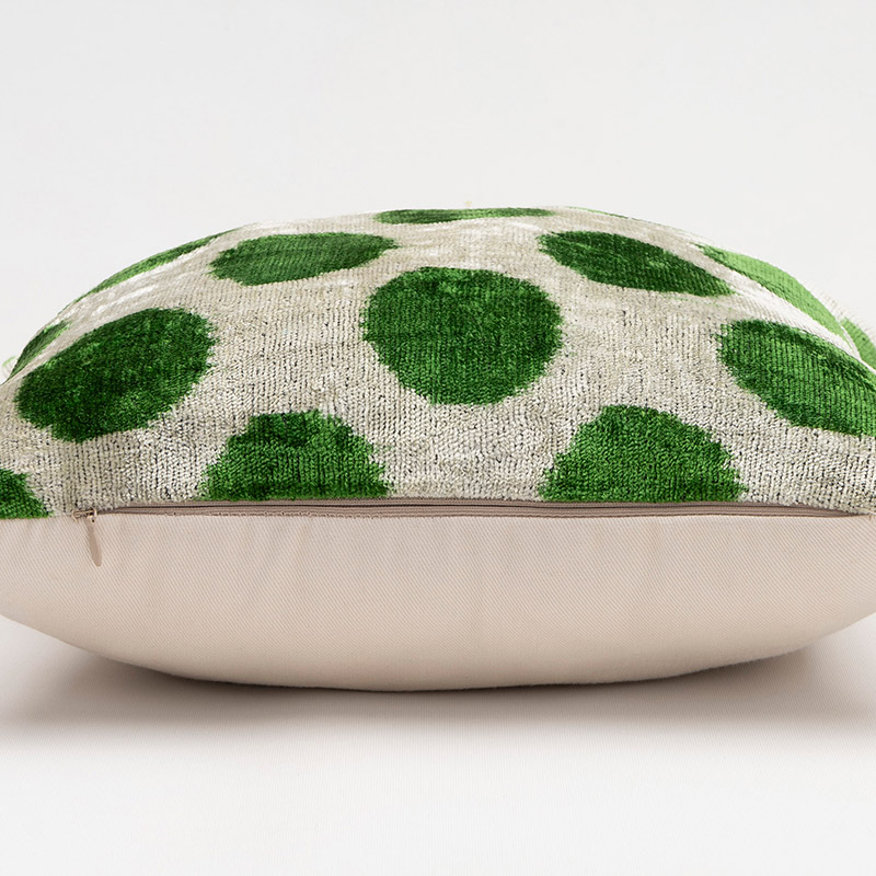 Velvet Ikat Pillow Cover - 1' 4" x 1' 4" (16" x 16") - K0087773