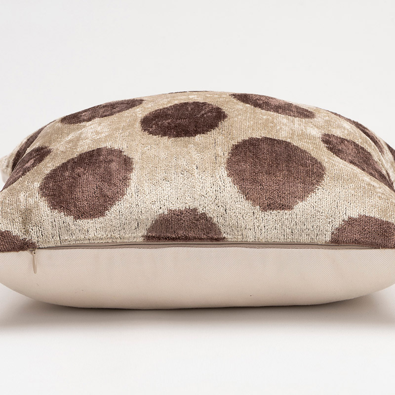 Velvet Ikat Pillow Cover - 1' 4" x 1' 4" (16" x 16") - K0087774