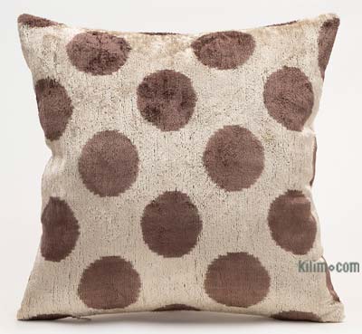 Kadife Ikat Yastık Kılıfı - 40 cm x 40 cm