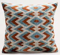 Kadife Ikat Yastık Kılıfı - 40 cm x 40 cm
