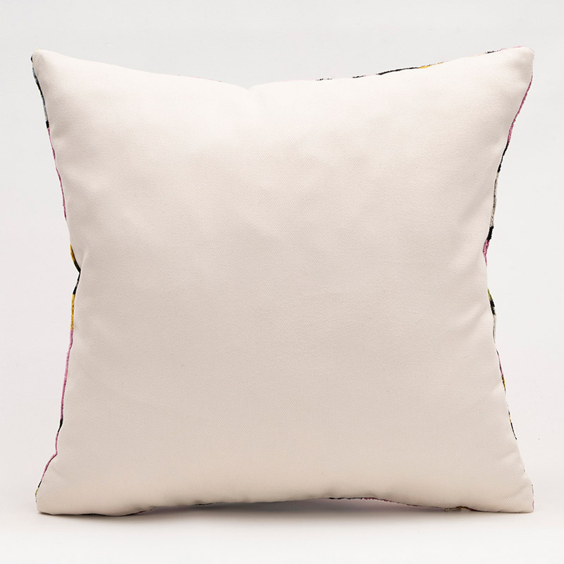 Velvet Ikat Pillow Cover - 1' 4" x 1' 4" (16" x 16") - K0087777