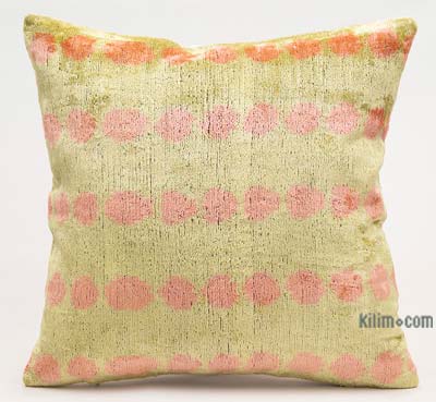 Funda de Almohada de terciopelo Ikat - 40 cm x 40 cm