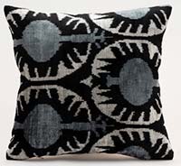 Funda de Almohada de terciopelo Ikat - 40 cm x 40 cm