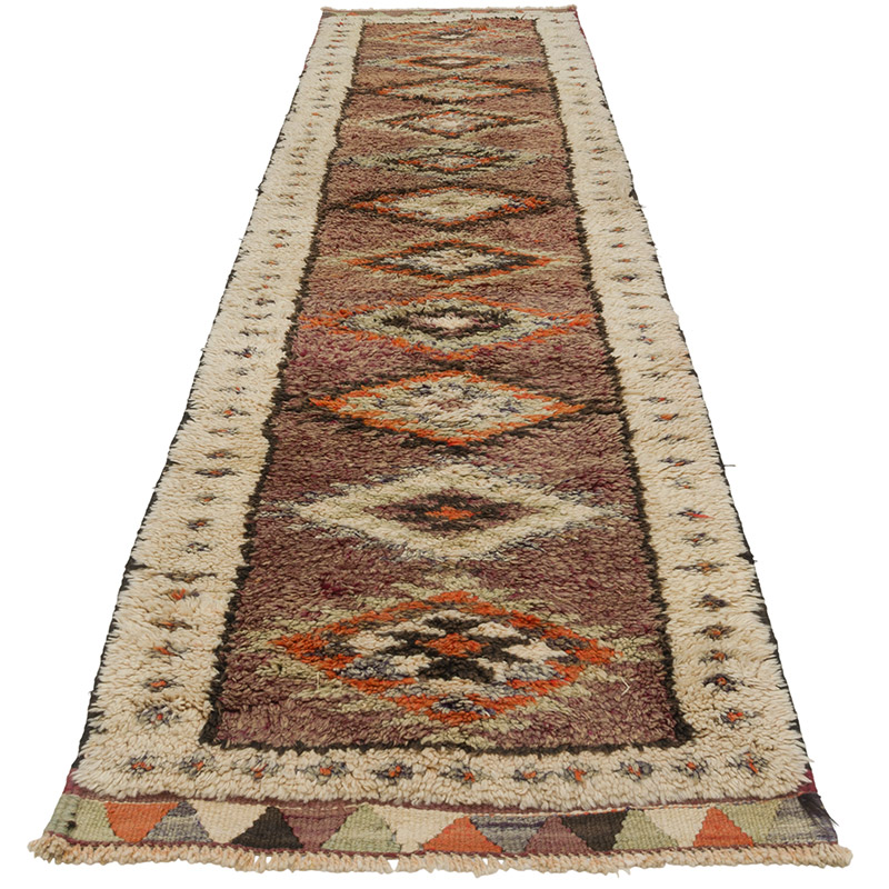 Vintage Tribal Runner Rug - 2' 8" x 11' 3" (32" x 135") - K0087800