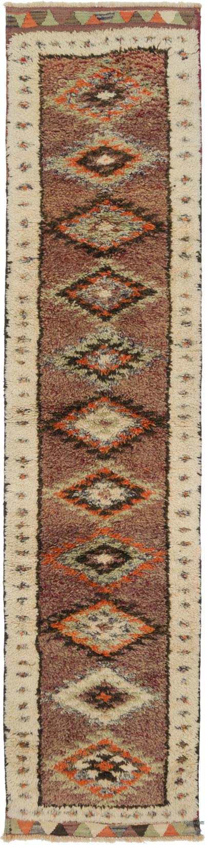 Vintage Tribal Runner Rug - 2' 8" x 11' 3" (32" x 135")