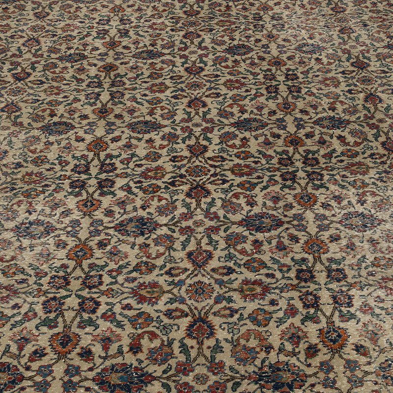 Vintage Turkish Hand-Knotted Rug - 8' 7" x 11' 4" (103" x 136") - K0087801