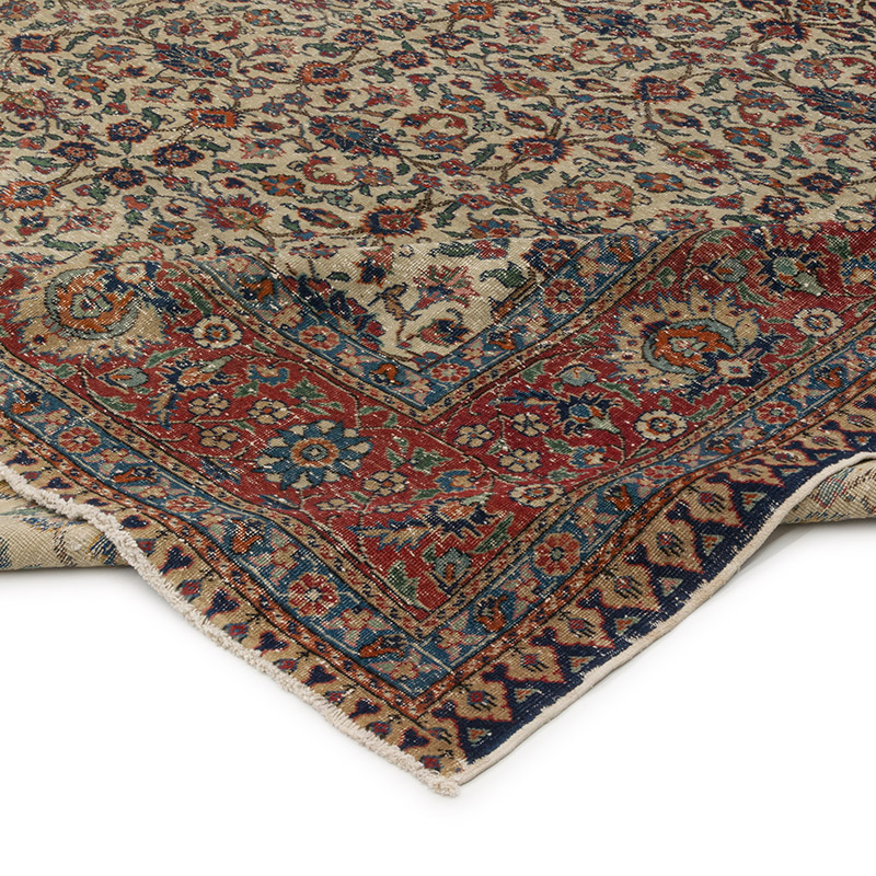 Vintage Turkish Hand-Knotted Rug - 8' 7" x 11' 4" (103" x 136") - K0087801