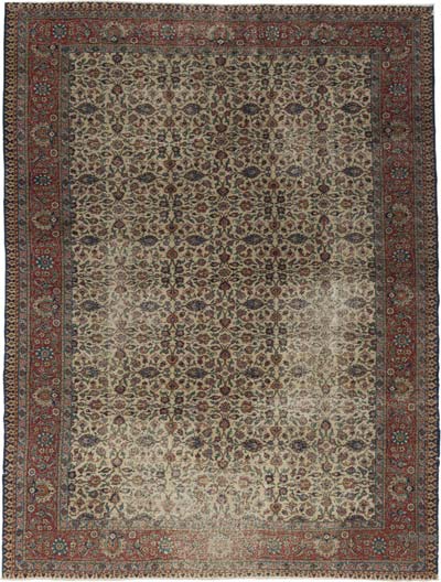 Vintage Turkish Hand-Knotted Rug - 8' 7" x 11' 4" (103" x 136")