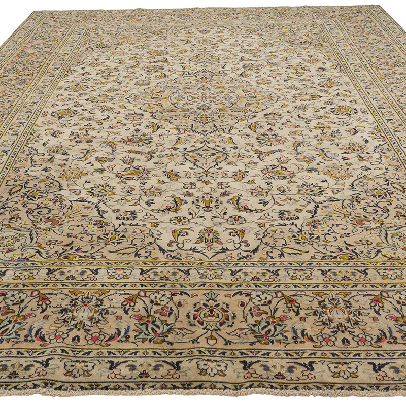 Vintage Turkish Hand-Knotted Rug - 8'  x 11' 3" (96" x 135") - K0087803