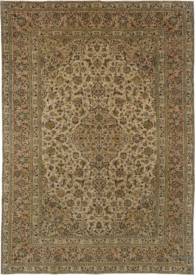 Vintage Turkish Hand-Knotted Rug - 8'  x 11' 3" (96" x 135") - K0087803