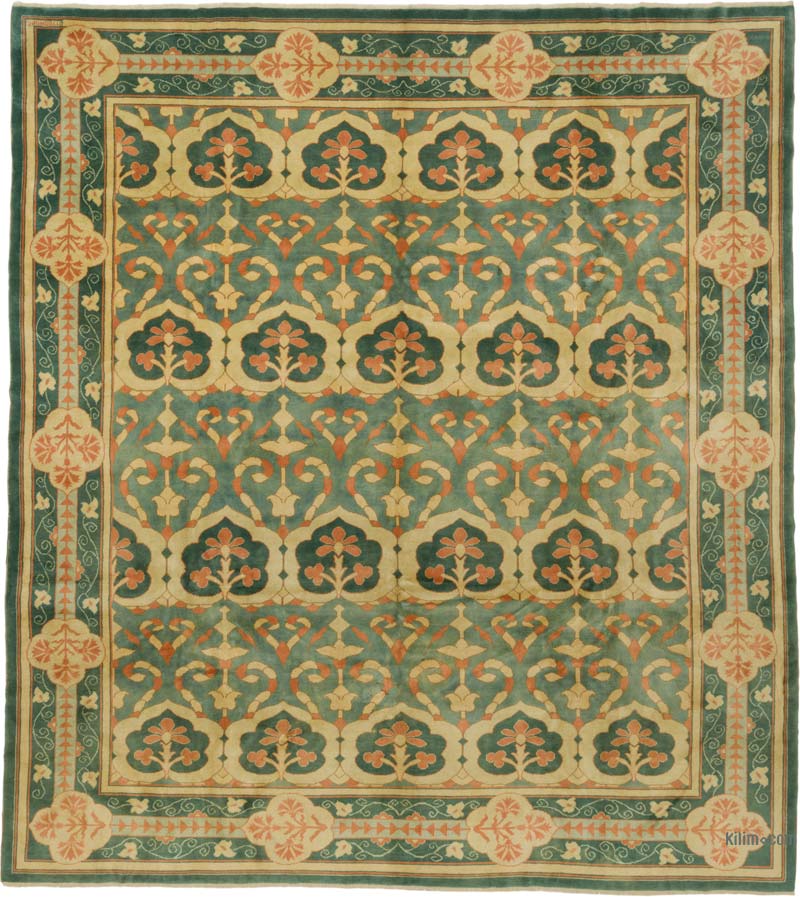 Alfombra Vintage Turca Anudada a Mano - 300 cm x 335 cm - K0087804