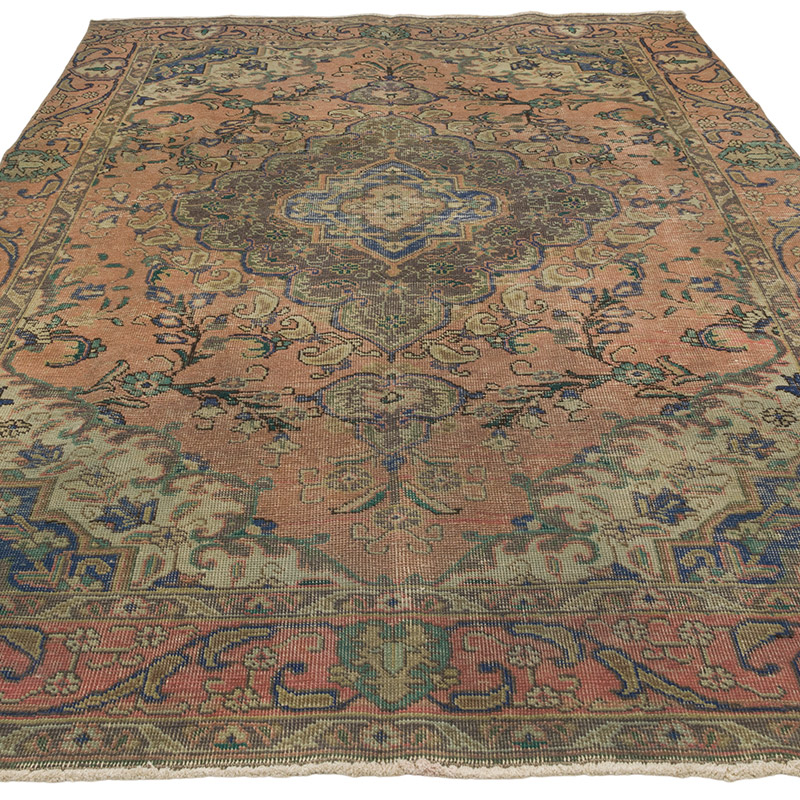 Vintage Turkish Hand-Knotted Rug - 5' 11" x 9' 3" (71" x 111") - K0087805